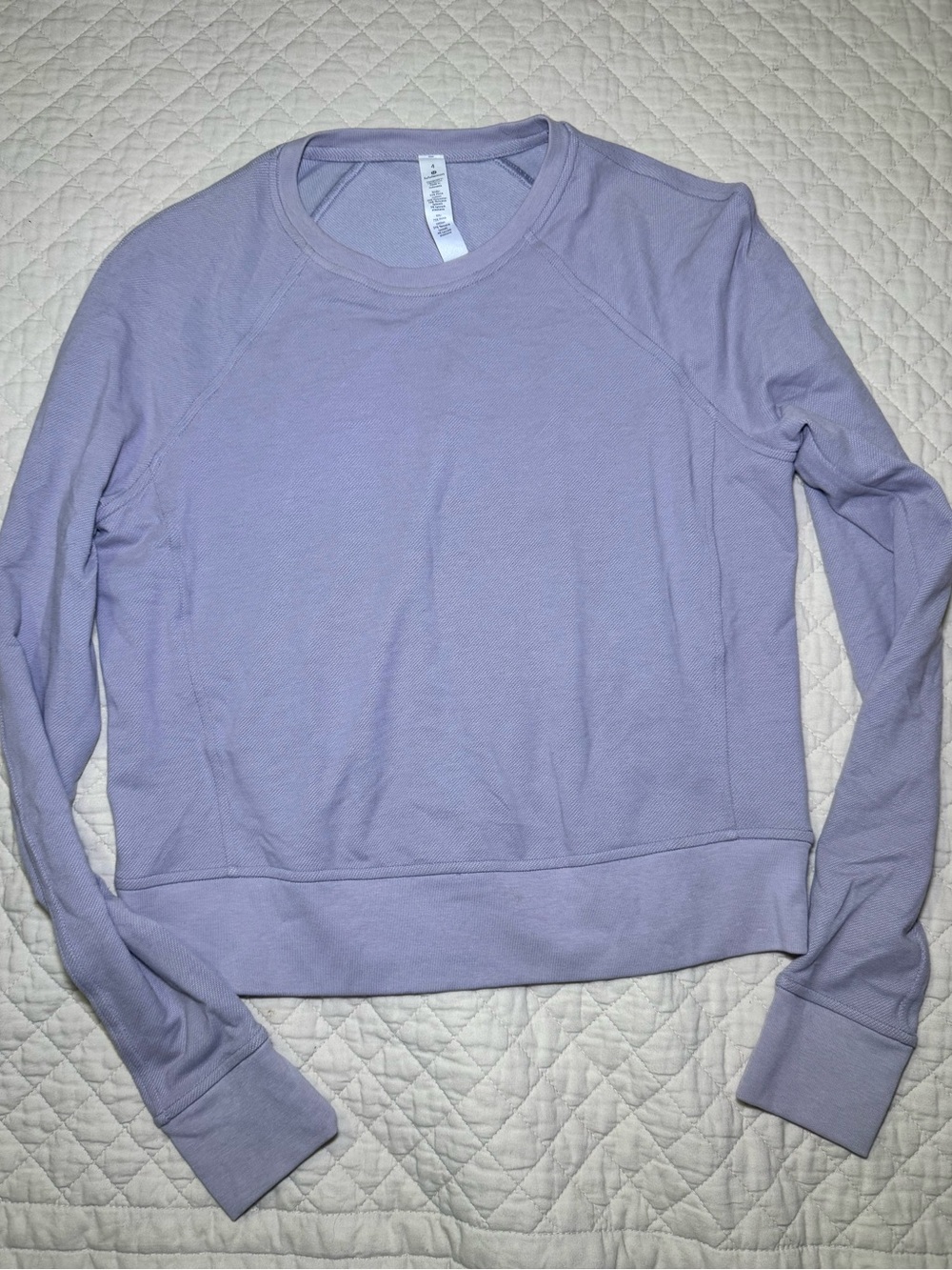 Lululemon Lilac Long-Sleeve Crewneck Women's Top